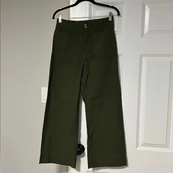 Anthropologie Maeve Colette Magic Fabric Crop Wide-Leg Pants - Picture 2 of 5